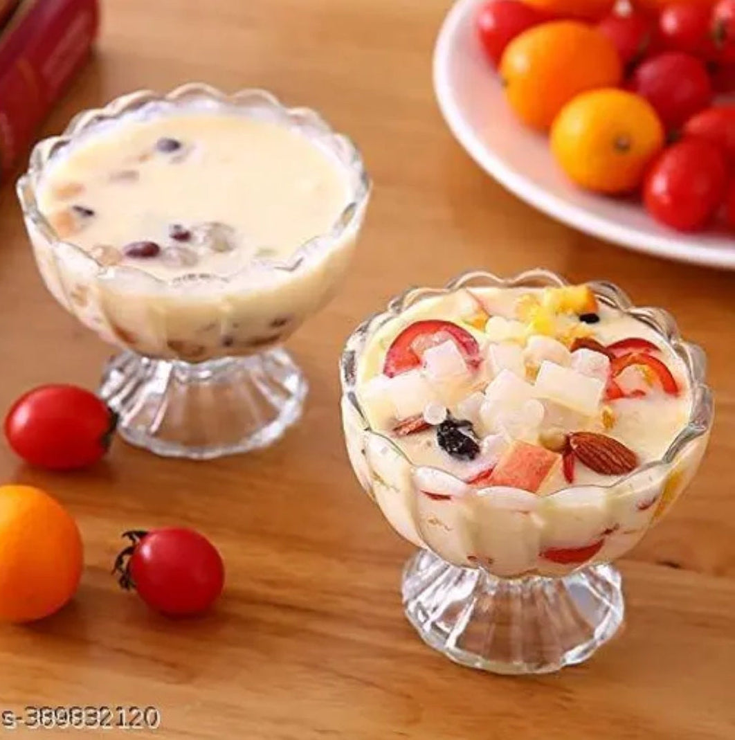 Unbreakable plastic transparent ice cream cup